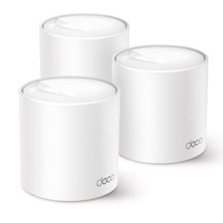 Sistema Deco X60 (3 piezas) TP-Link Mesh Wi-Fi 6 AX3000 (2 puertos RJ45 gigabit por pieza) MU-MIMO OFDMA Beamforming 4 antenas internas